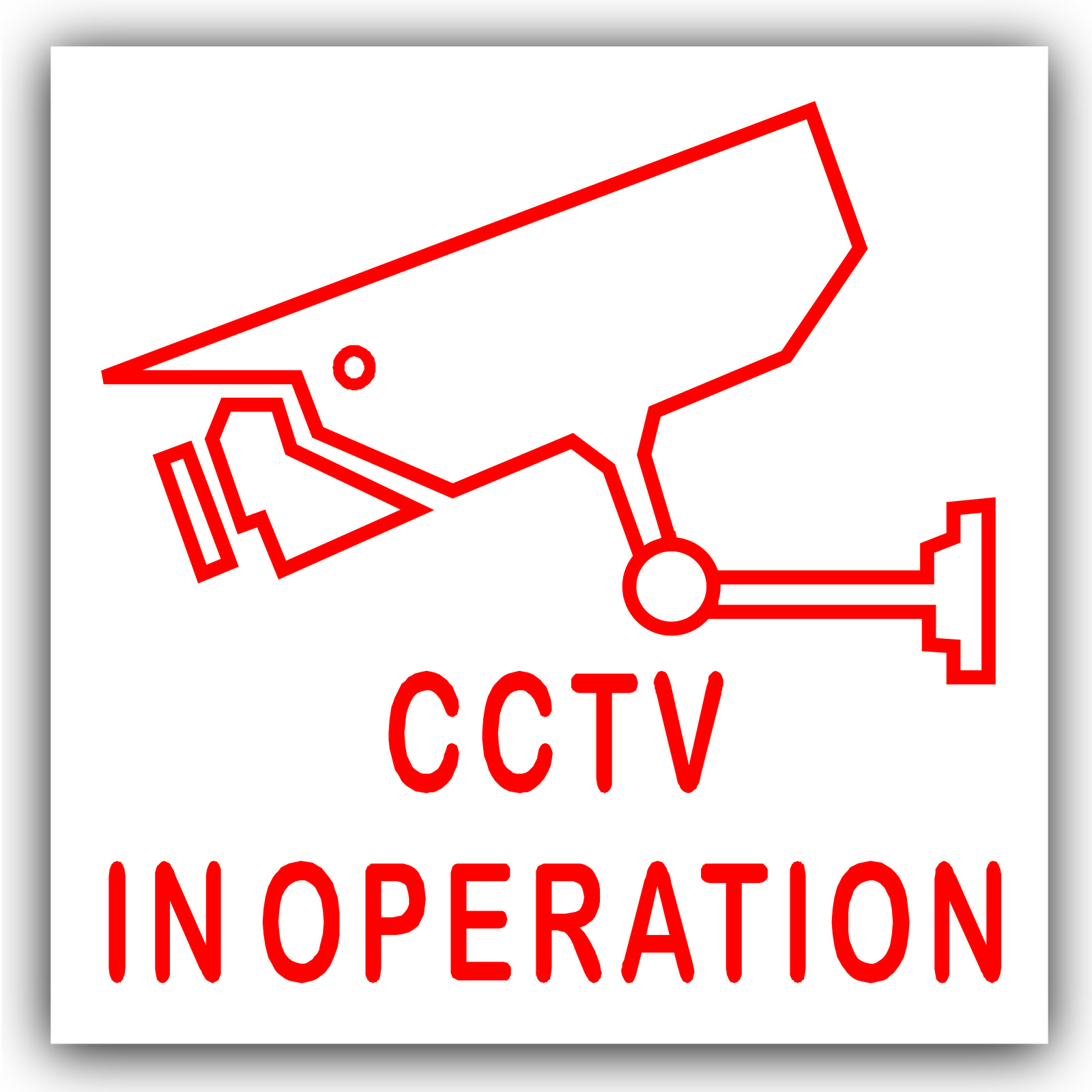 CCTV Camera In Operation Warning Security Stickers,Home,Premises,Business Signs