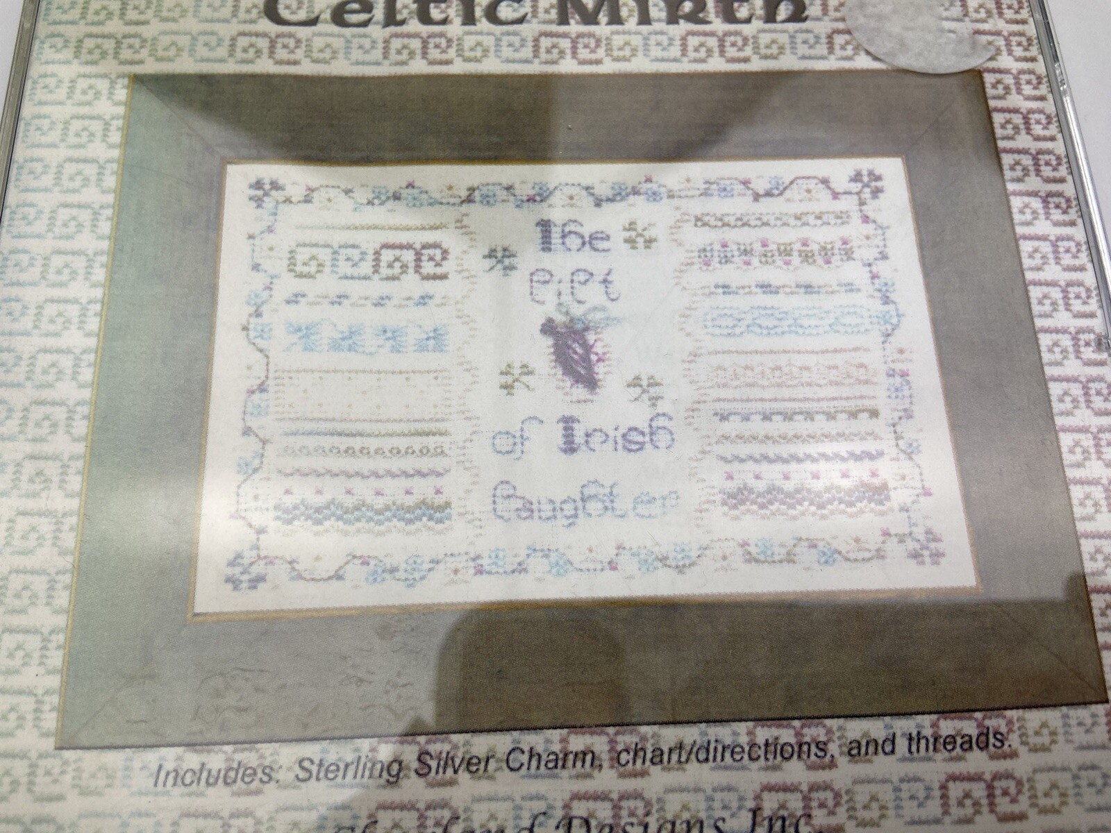 Charland Designs Celtic Mirth Counted Cross Stitch Pattern With Thread 5P