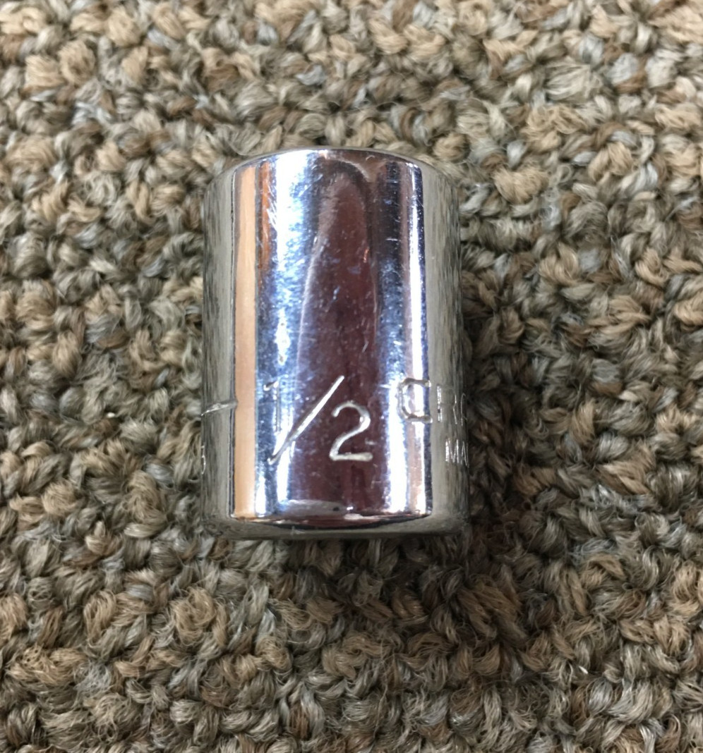 CRAFTSMAN 1/2" SOCKET -EE-44333, 12 POINT, 3/8 DRIVE, USA
