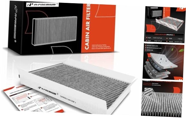 Cabin Air Filter w/Activated Carbon Compatible with Mercedes-Benz Models -
