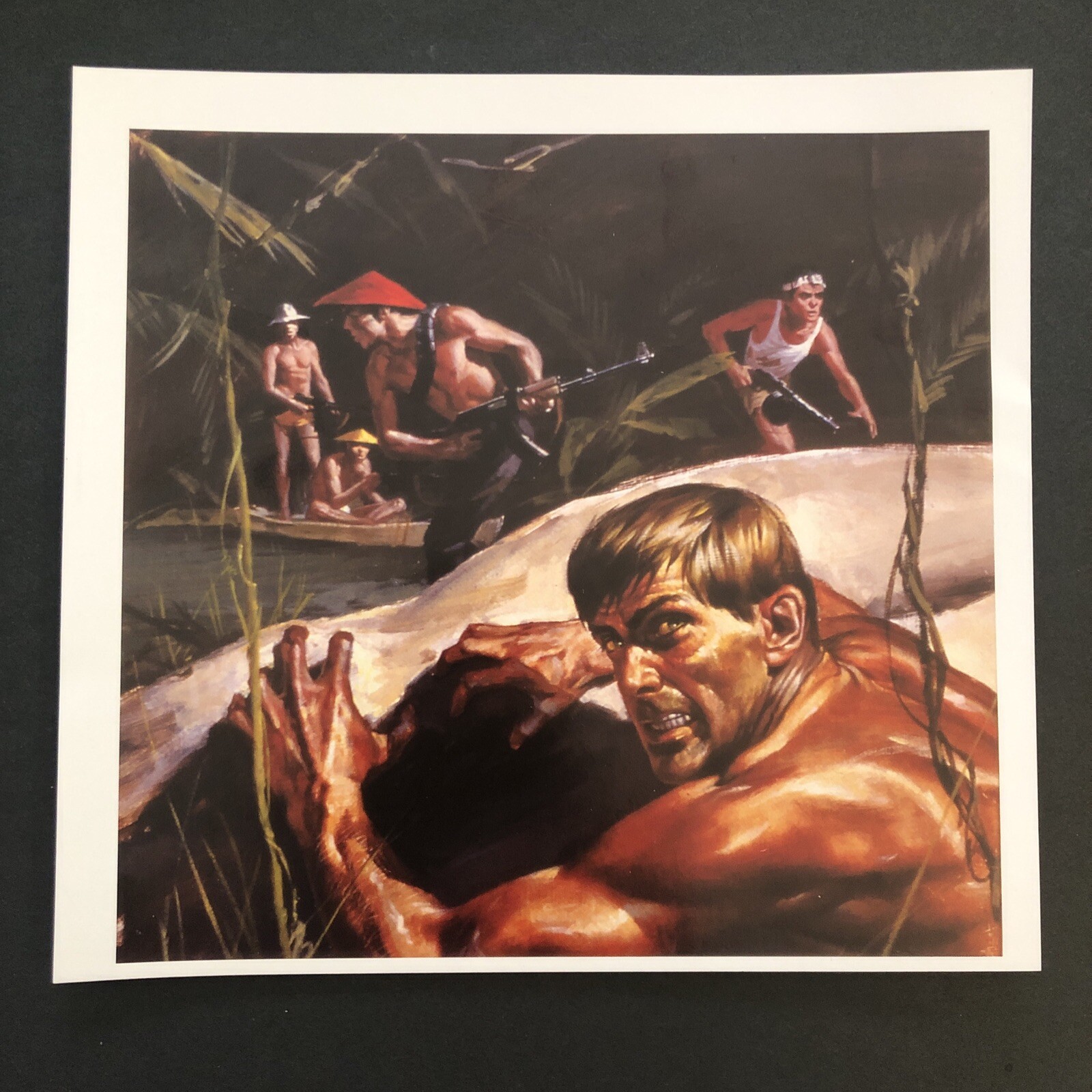 Hiding From The Enemy- Mini Poster 8"X8" Basil Gogos
