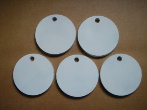 Five 2 Inch Round Hangers 3/8" AR500 NRA Action Pistol Rifle Plates