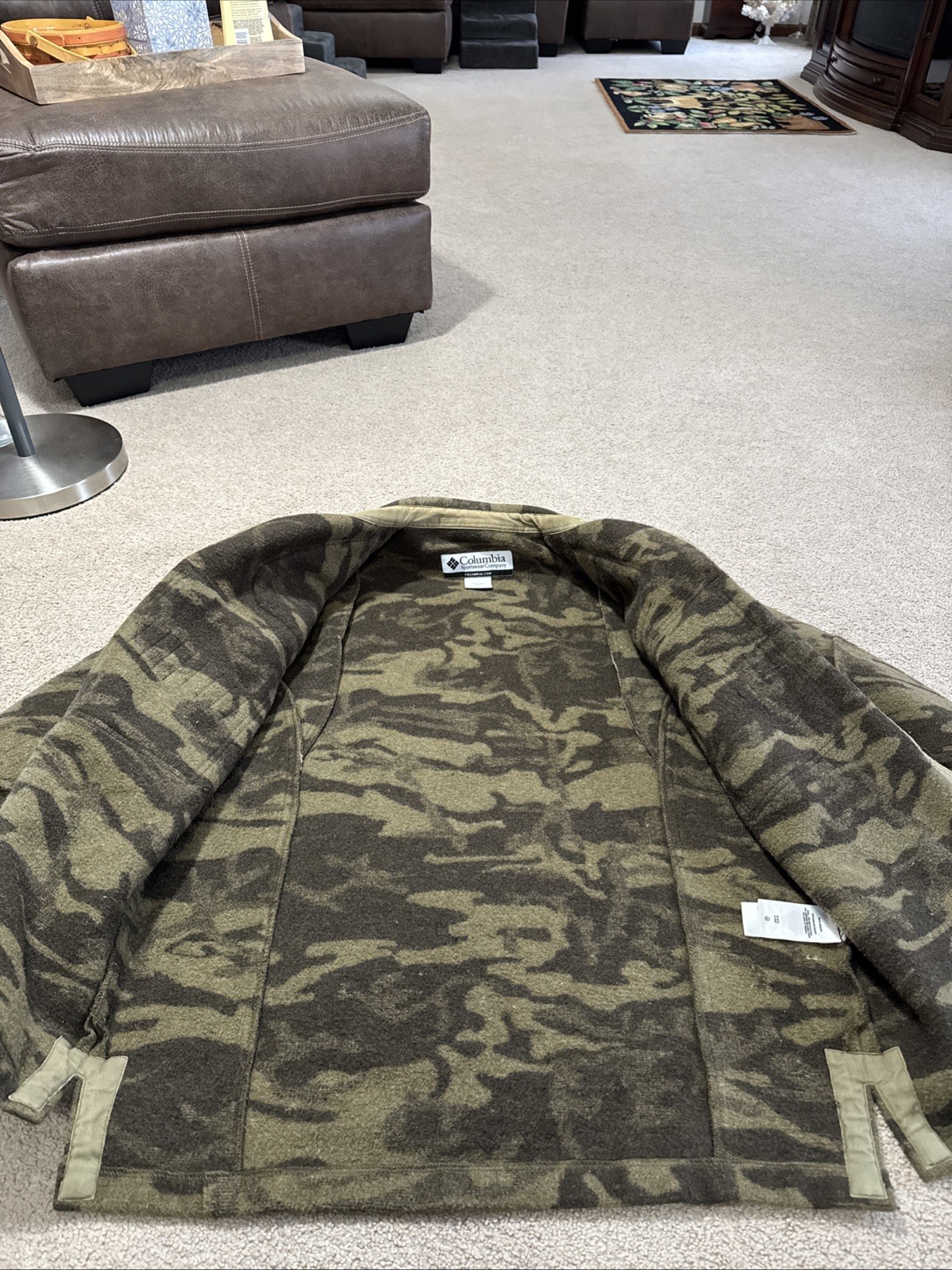 Columbia Gallatin Range Wool Blend Jacket Outfitter Camo Large