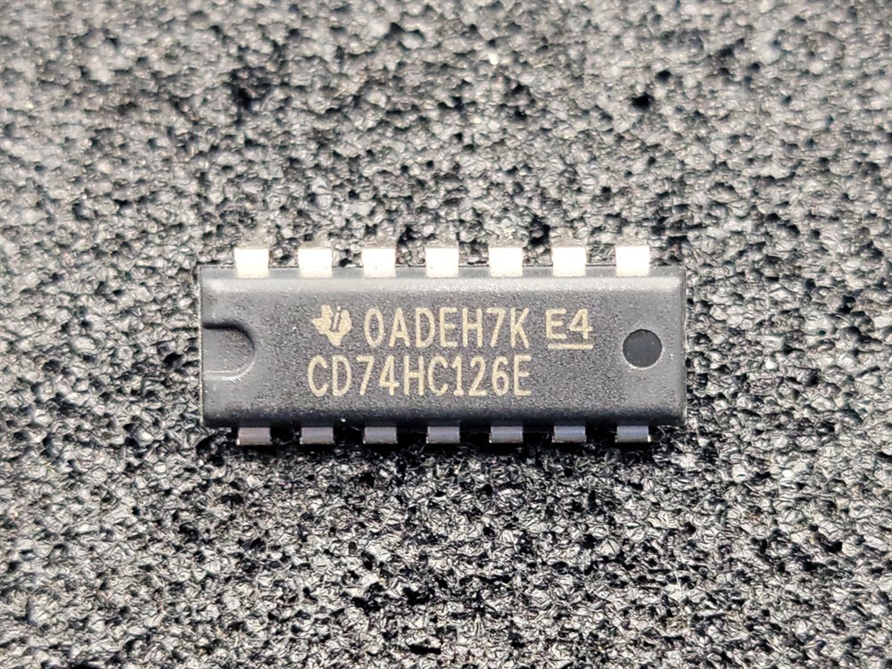 New (75pcs) CD74HC126E TEXAS INSTRUMENTS IC Logic