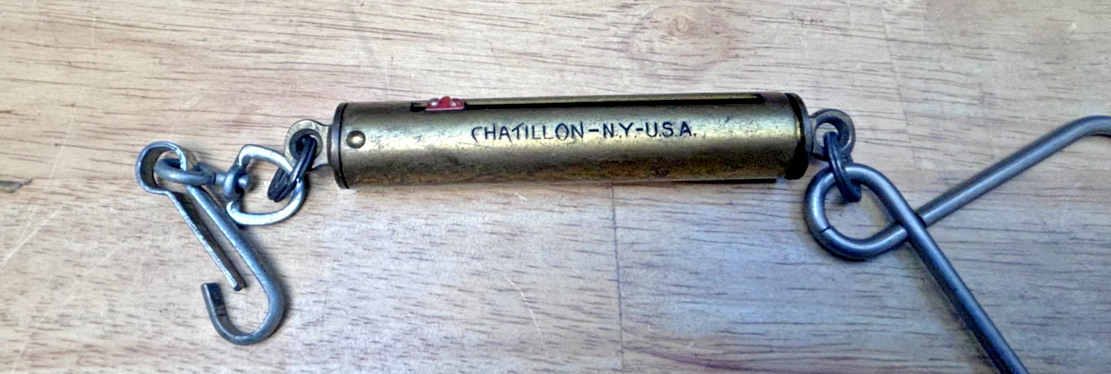Vintage Brass Chatillon Trigger Pull Gauge Hunting Gun Scale Measuring Tool