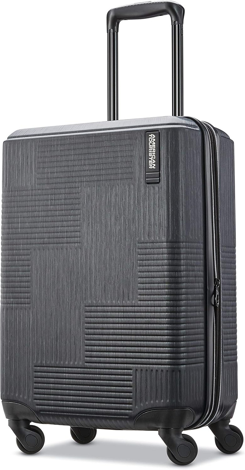 Stratum XLT Expandable Hardside Luggage with Spinner Wheels, Jet Black, Carry-On