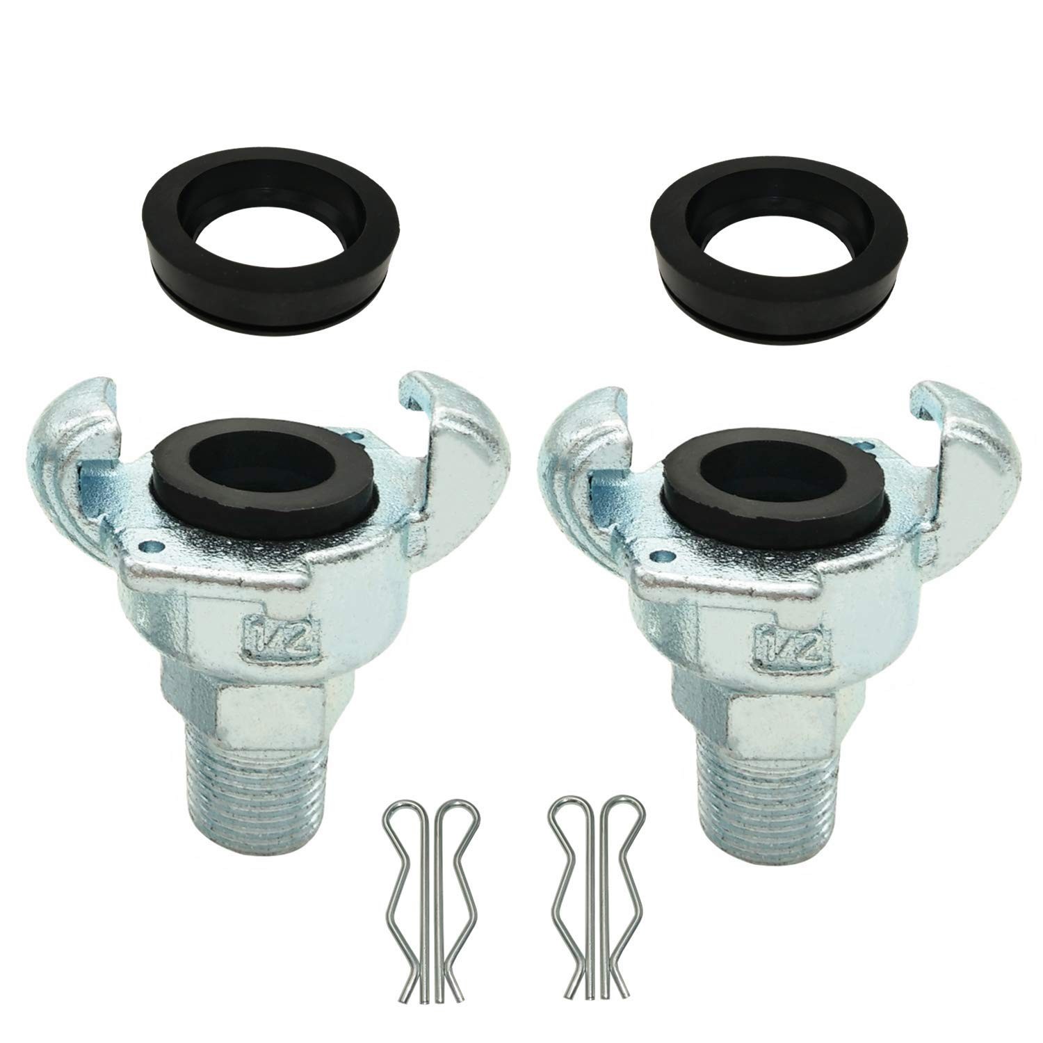 NPT Iron Air Hose Fitting，Universal Coupling，Chicago Fitting (0.5", NPT Male)