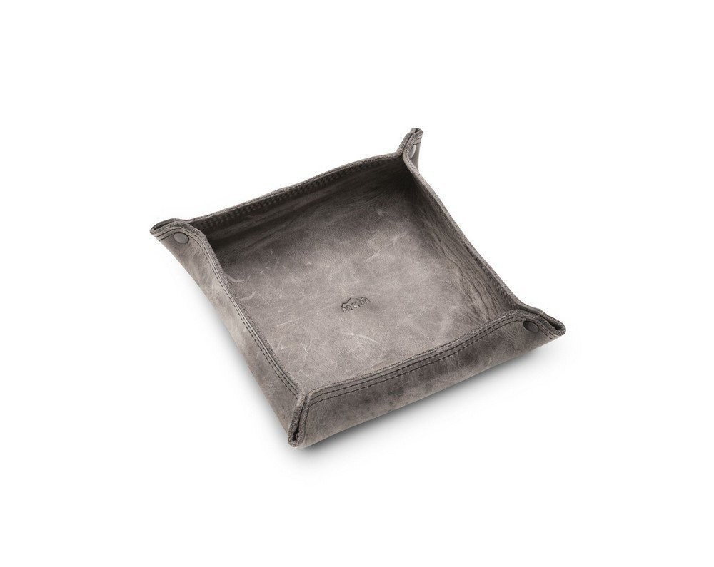 MKM Maniago Makers Valet Tray Gray Natural Vegetable Tanned Leather - MK VT-1