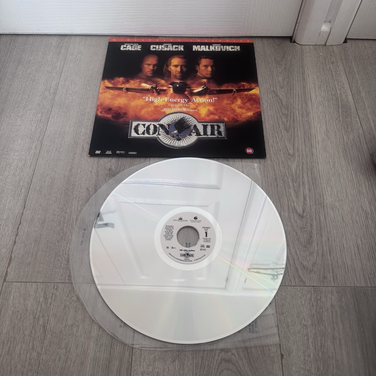 Con Air Laserdisc 1997 Widescreen Nicolas Cage John Cusack Action Thriller