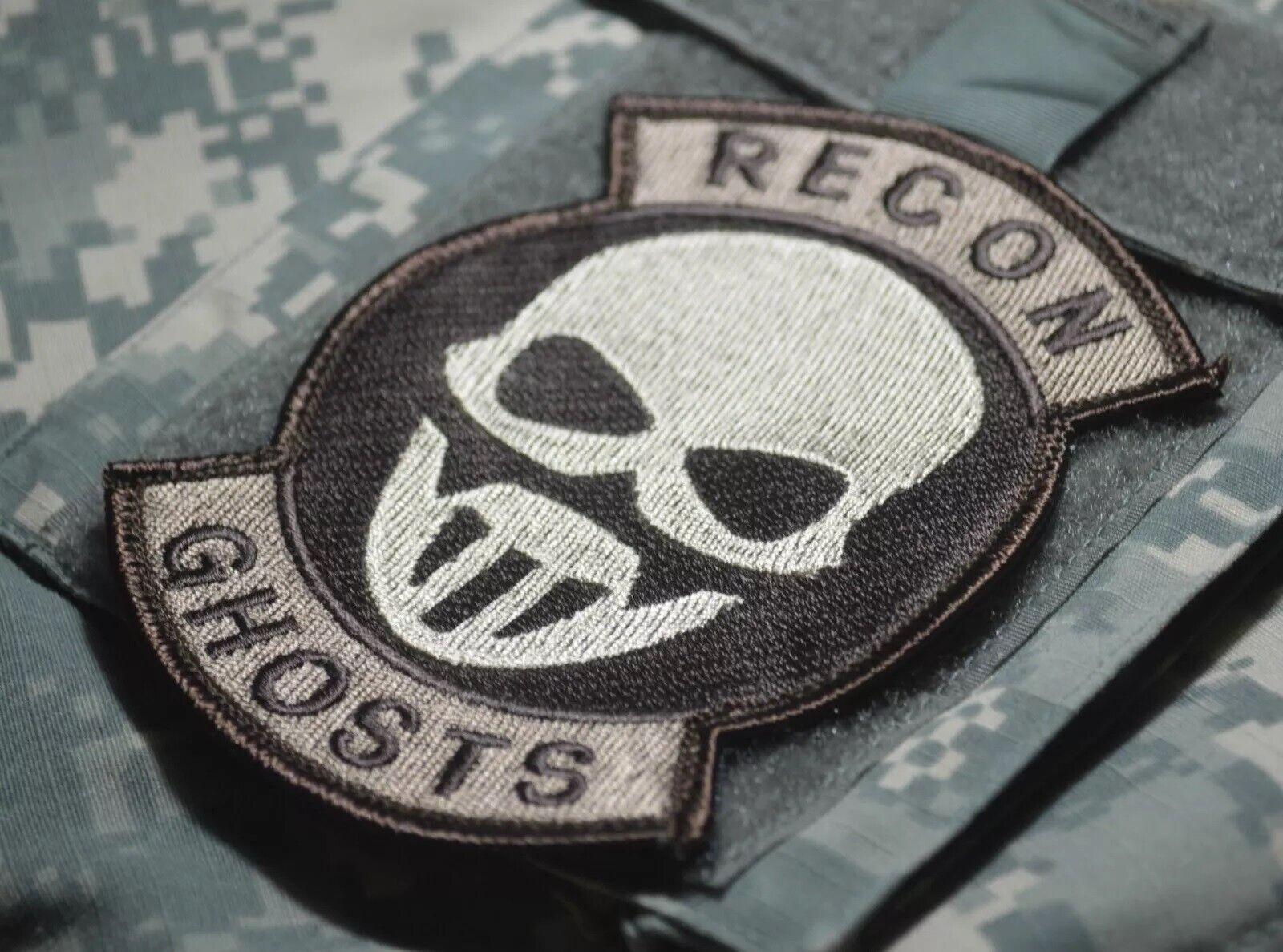 ISAF CJSOTF-A DAESH BASHER USMC MARSOC SEAL SFG ODA vêlkrö PATCH: RECON GHOST