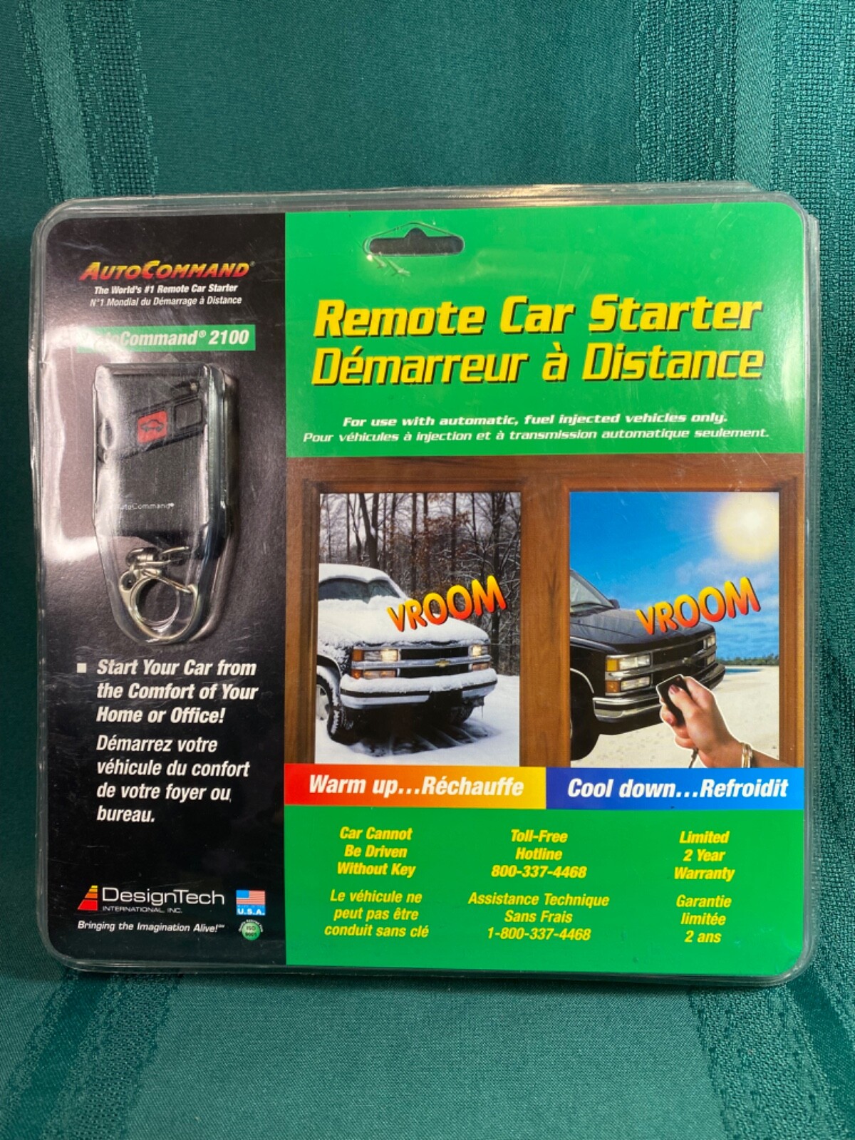 DesignTech Remote Control Car Starter Auto Command NEW Unopened Model #28921