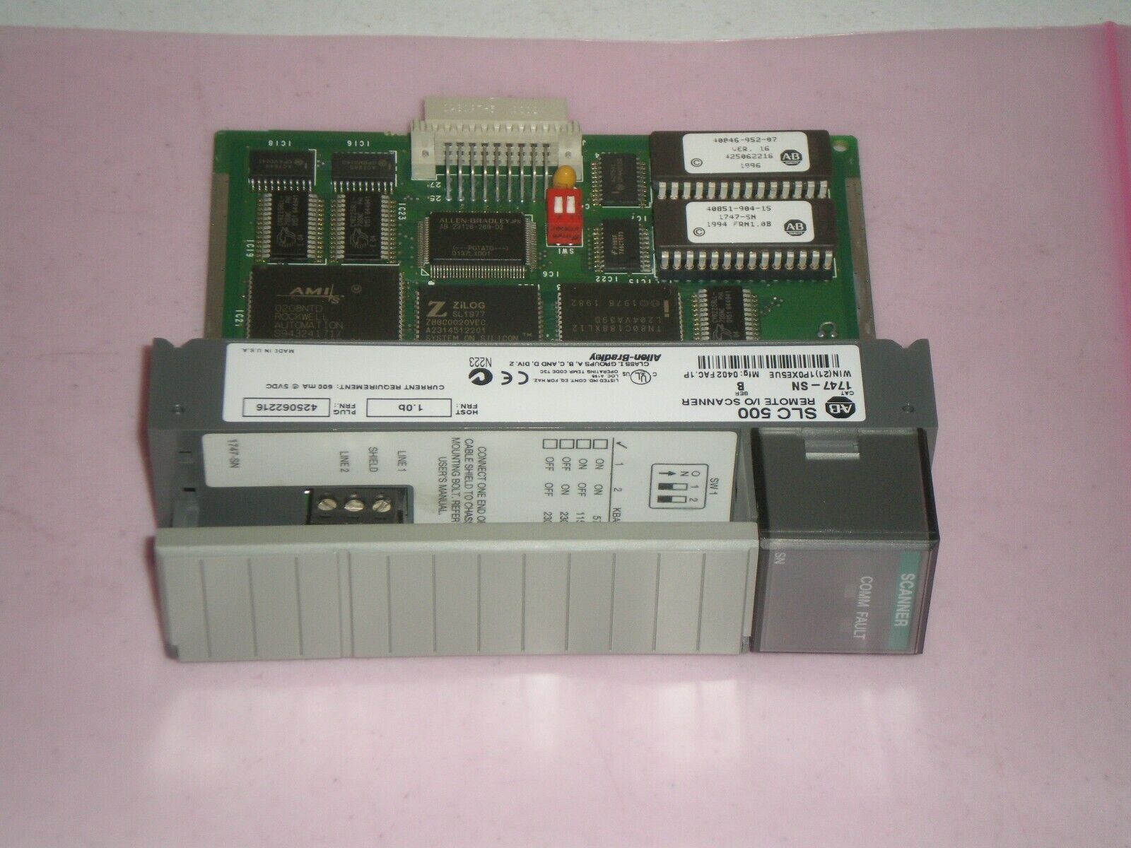 Allen Bradley 1747-SN Series B Remote I/O Scanner Module SLC 500 Free Shipping!