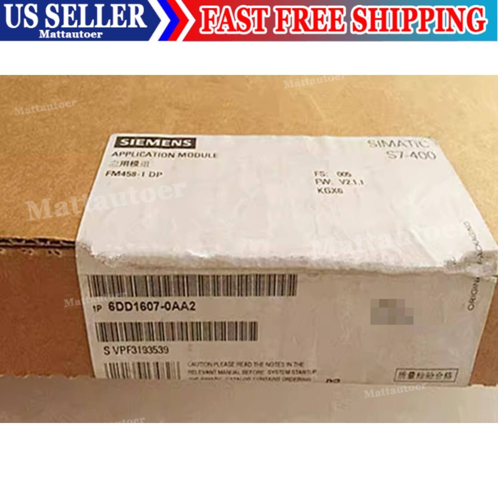 New Siemens 6DD1 607-0AA2 SIMATIC S7-400 FM458-1 DP 6DD1607-0AA2 Expedited Ship