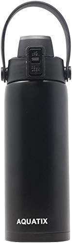 New Aquatix (Black, 21 Ounce) Pure Stainless Steel Double Wall Vacuum Insulated