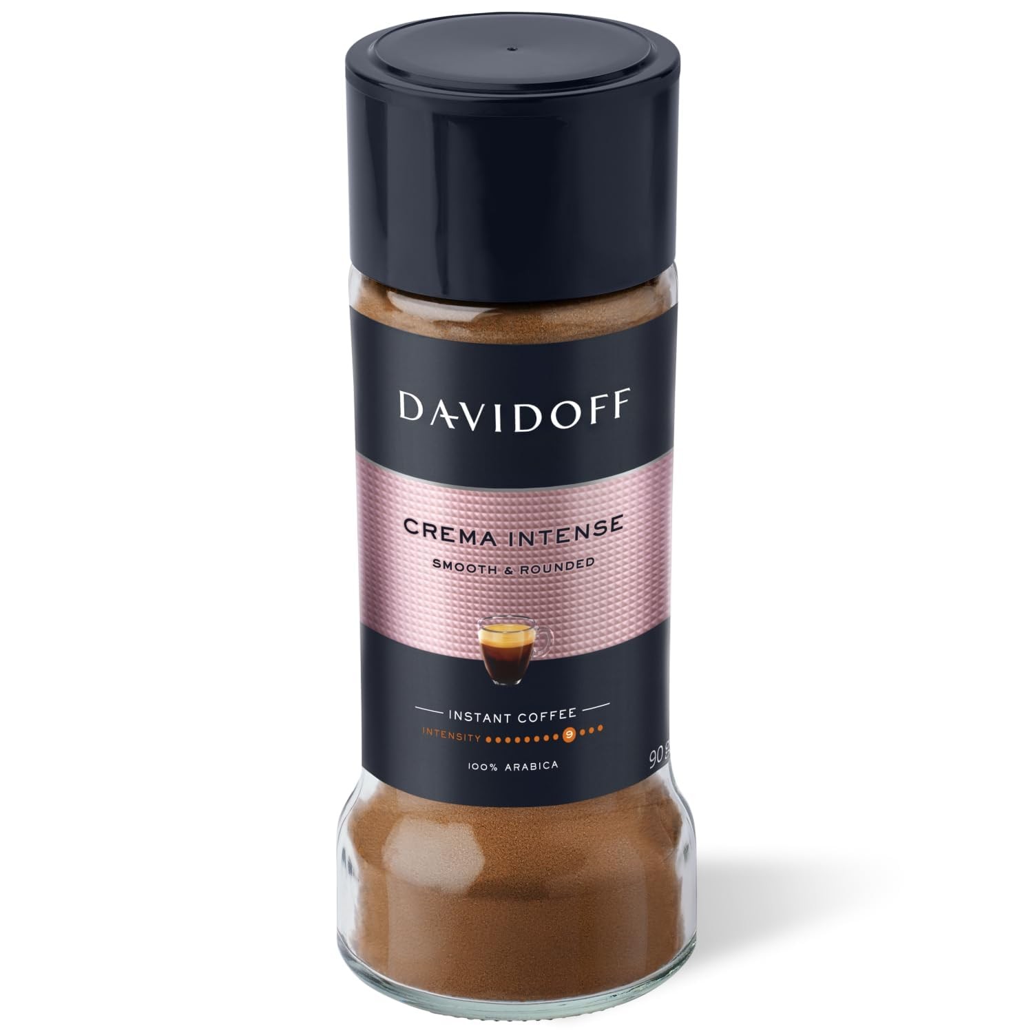 DAVIDOFF Crema Intense Instant Coffee 6.34 Ounce 100 Arabica Beans Premium Blend