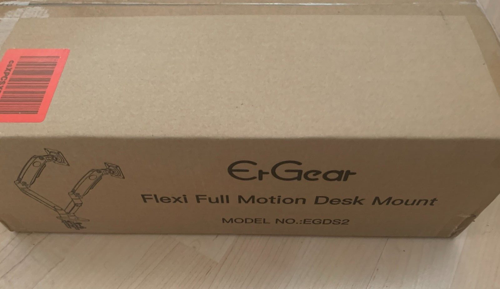 ErGear Flexi Full Motion Desk Mount Dual Monitors EGDS2 NIB Sealed