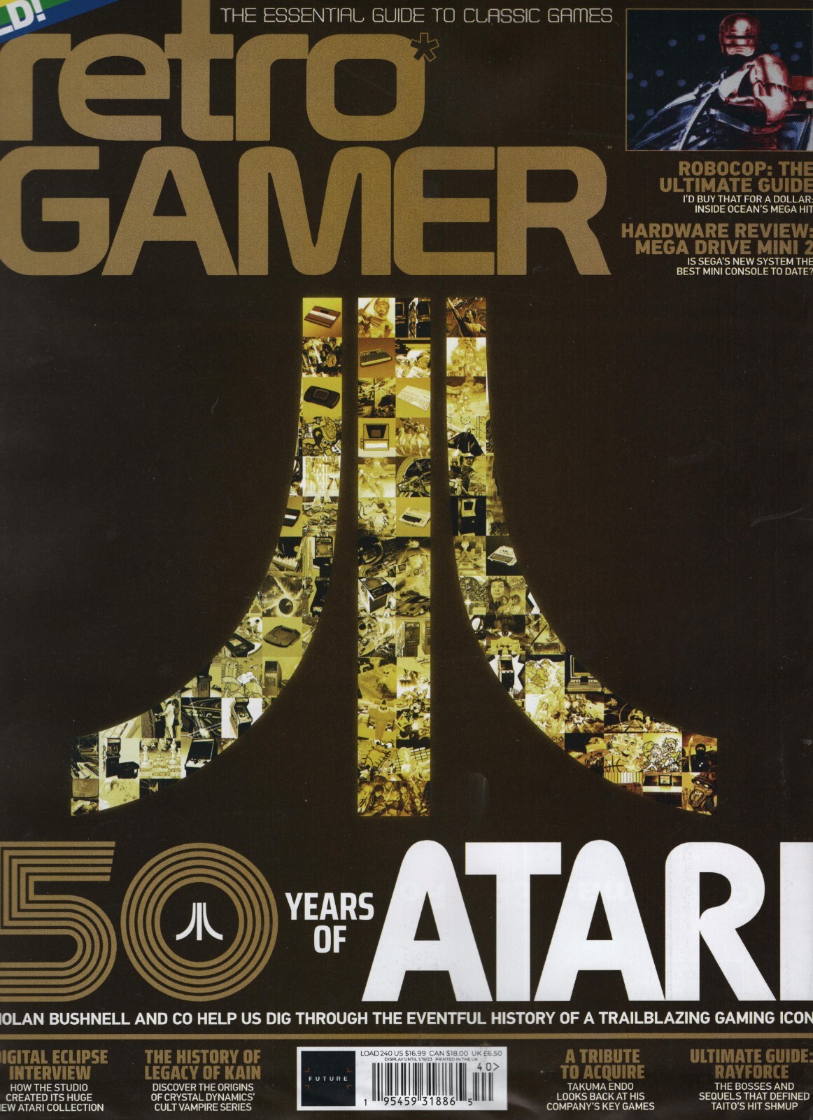 50 YEARS OF ATARI RETRO GAMER MAGAZINE ISSUE #240 UK 2022 + 2023 ATARI CALENDAR
