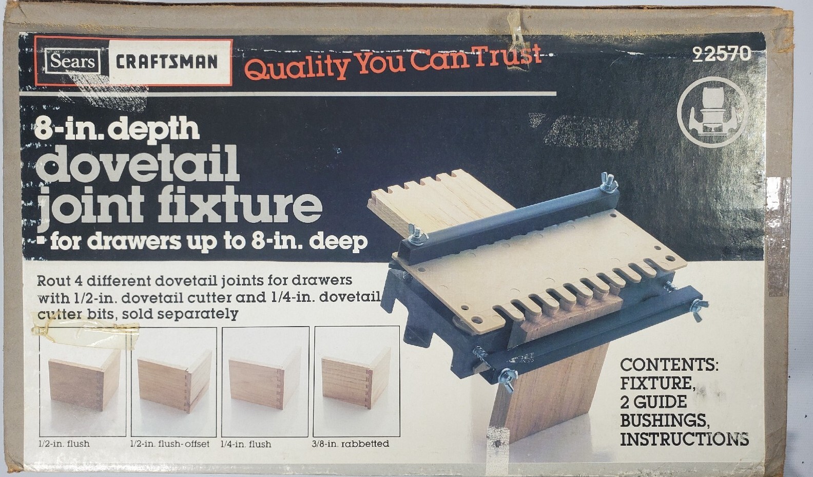 Craftsman  8" Depth Dovetail Fixture Kit 92570 USA