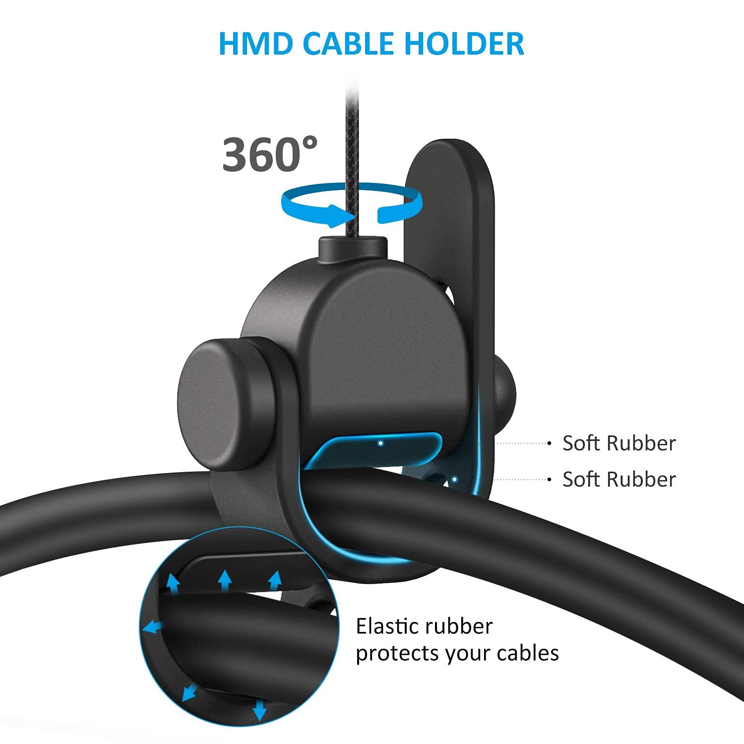 [Pro Version] KIWI design VR Cable Management, 3 Packs VR Pulley System Compa