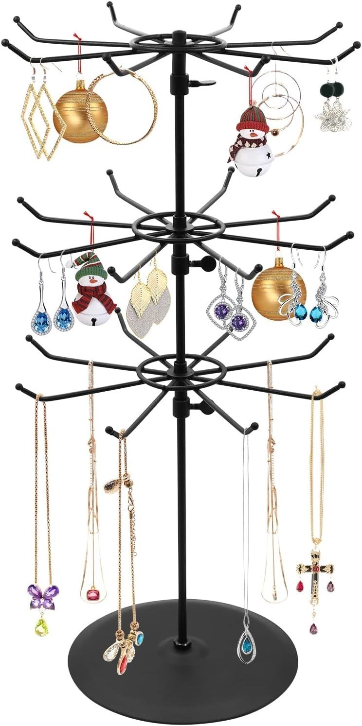 Adjustable Tier Heights Only CounterTop Spinner Display Stand Medium Duty