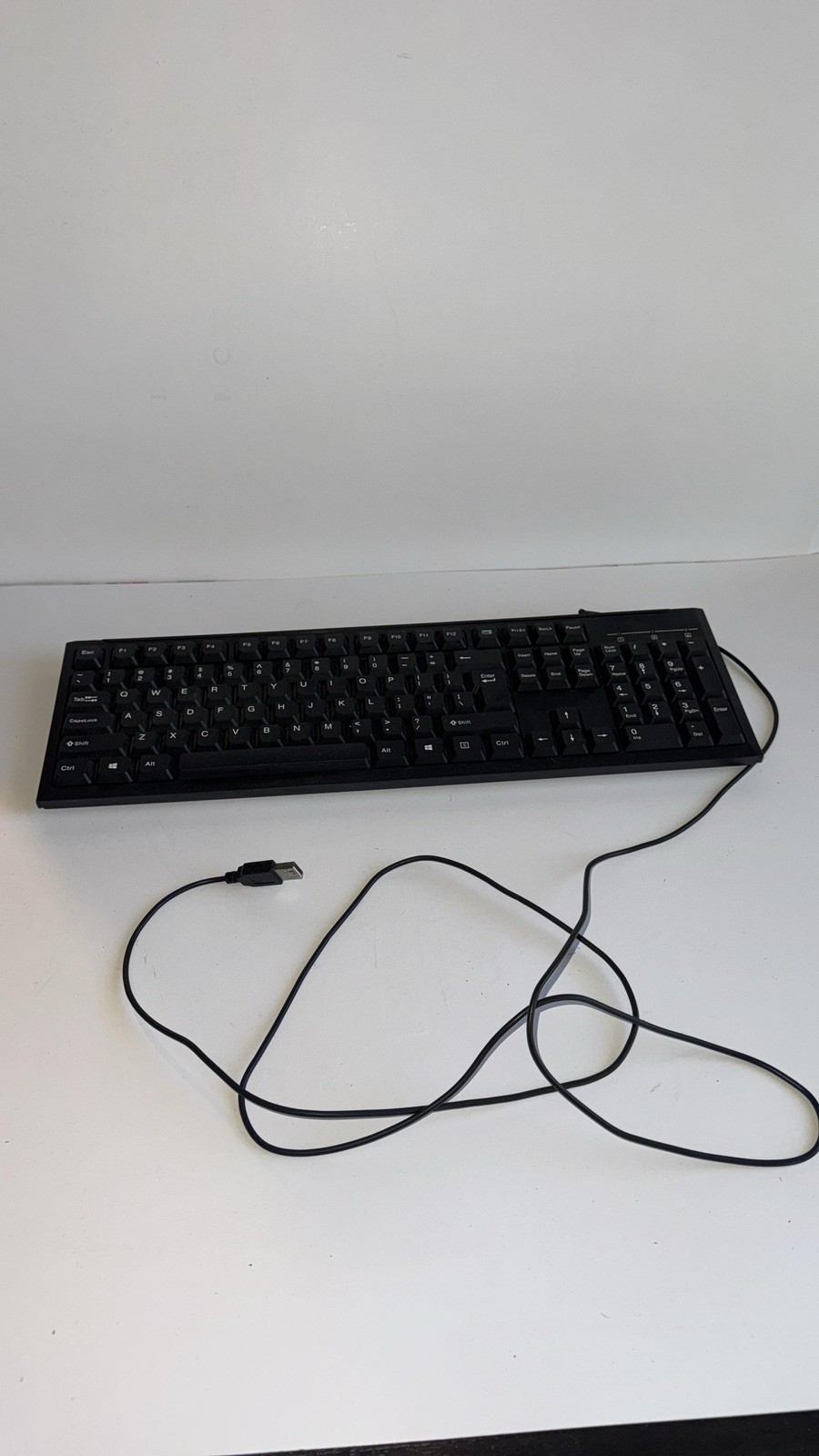 BTO Wired Keyboard Full Size 104-Key with Numeric Keypad Black