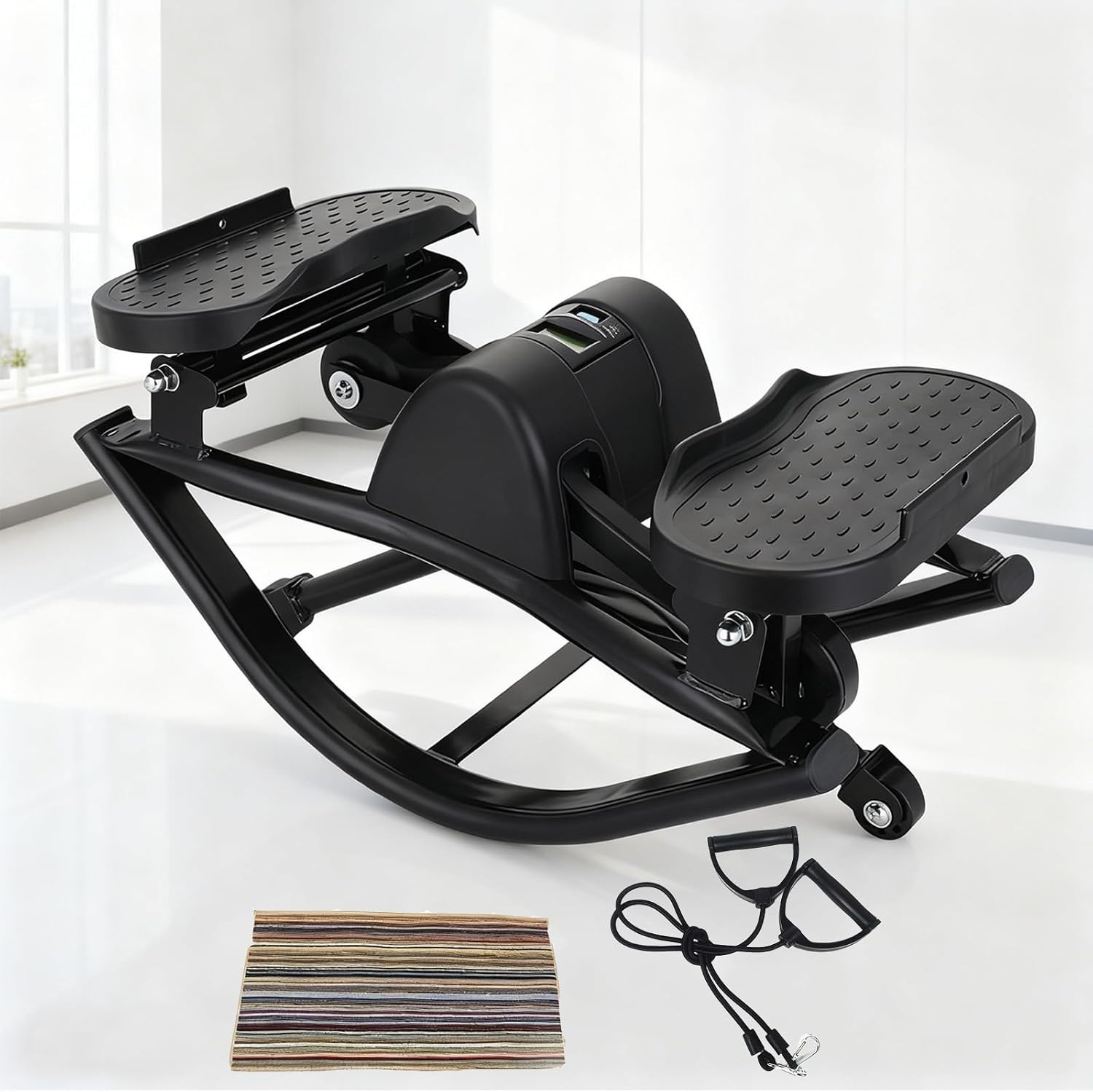 Low-Impact Lateral Rocking Fitness Stepper for Knees and Joints,Home Workout Mac