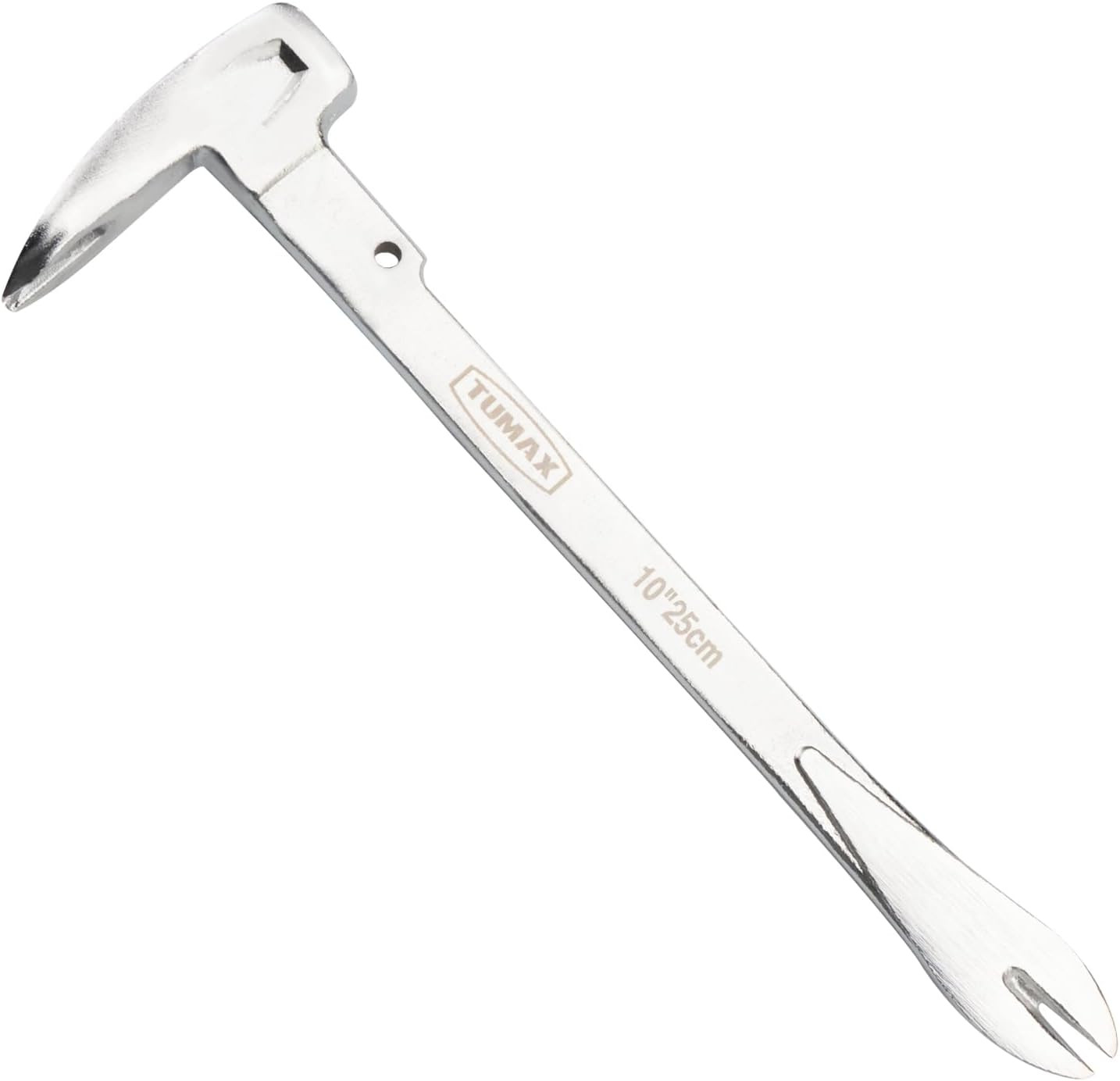 Nail Puller Cats Paw Pry Bars (Sliver, 10 Inch (340G) Mini Crowbar with Cats Paw