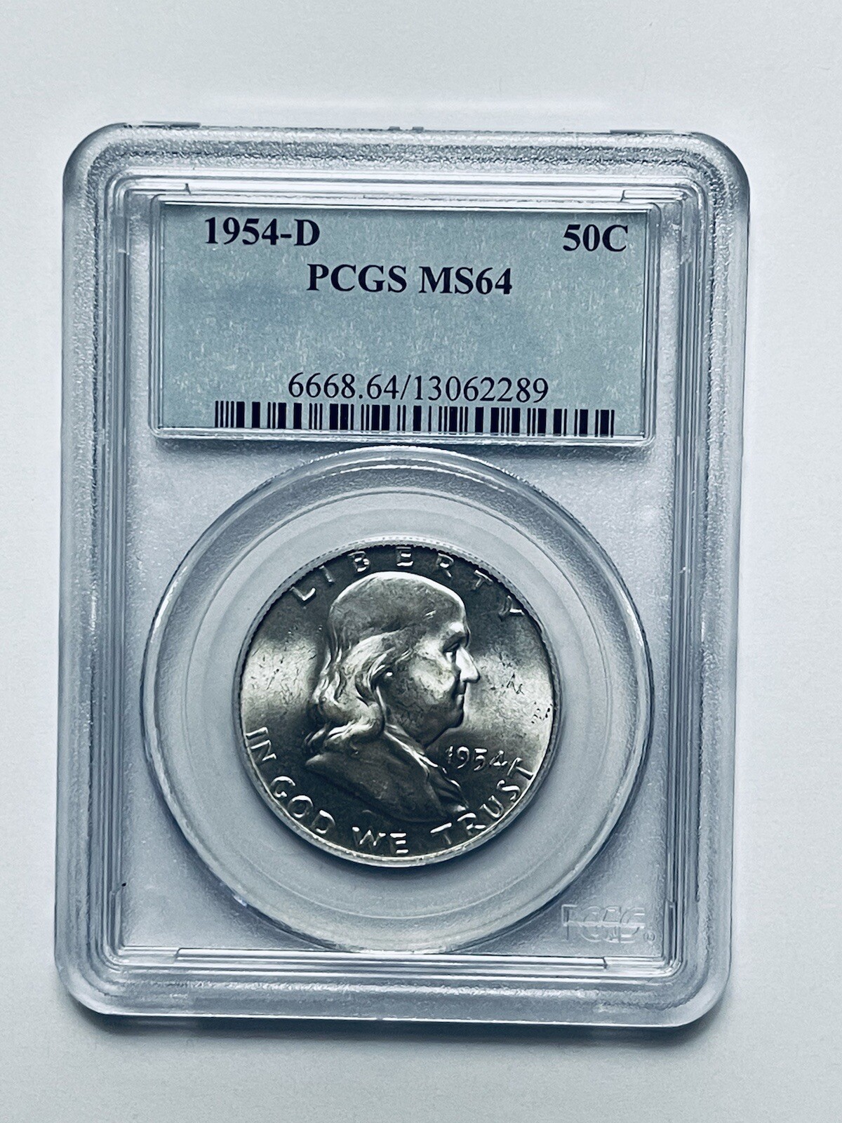1954-D Franklin Silver Half Dollar PCGS MS64