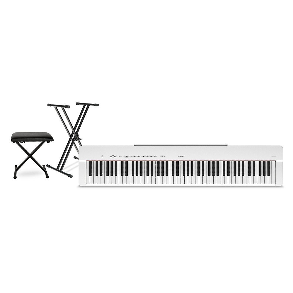 Yamaha P-225 88-Key Digital Piano White Essentials Package