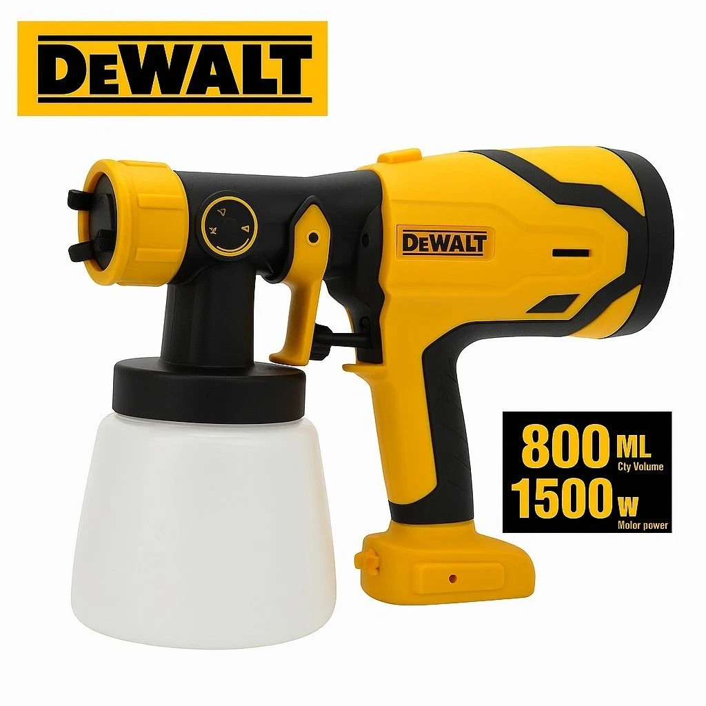 DEWALT Electric Spray Paint Gun 800ML Cordless Paint Sprayer Electric Paint New