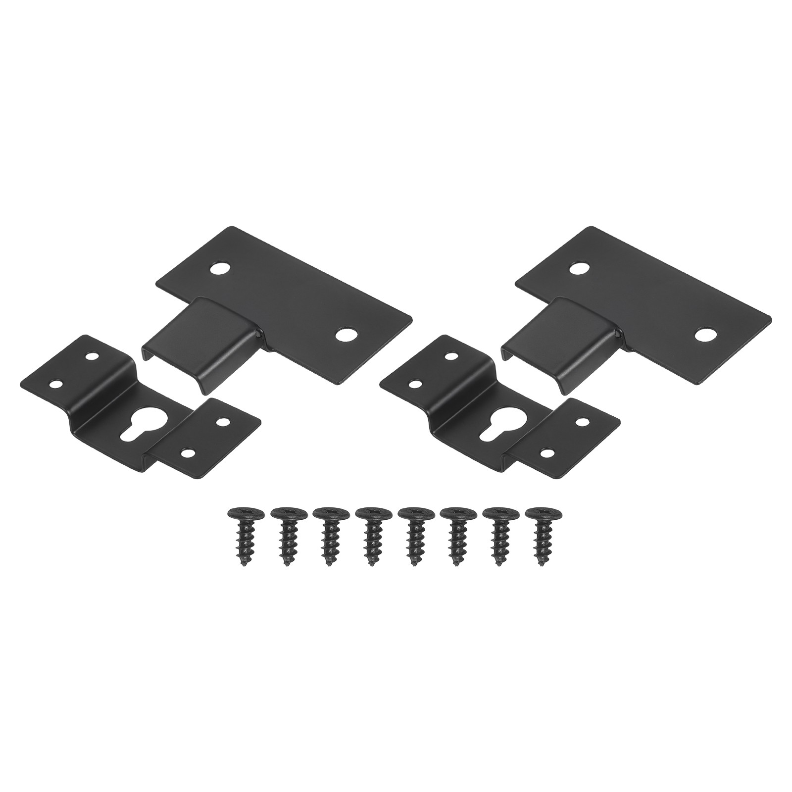 2Pcs, Wall-Mounted Speaker Hanging Brackets with Screws Hook Kit 2.8x1.18In