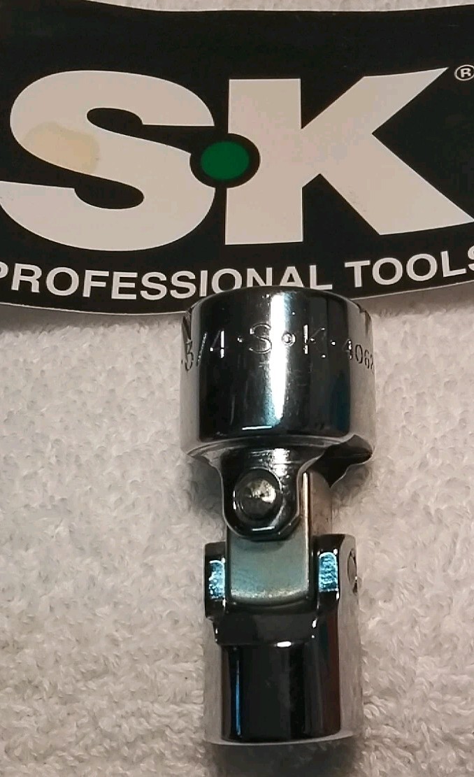 S-K  40824 3/8" DRIVE 3/4" UNIVERSAL U-JOINT 6PT SOCKET SAE USA 🇺🇸