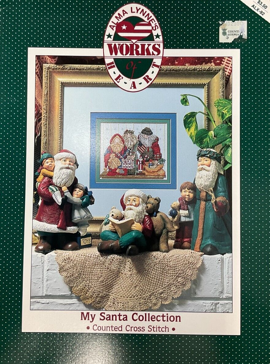 ALMA LYNNE'S WORKS OF HEART #ALX-92-MY SANTA COLLECTION COUNTED CROSS STITCH