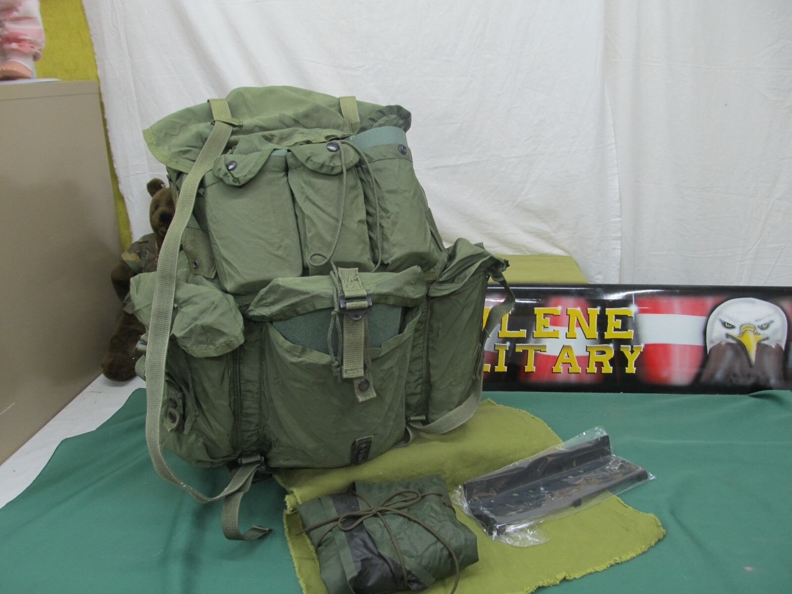 Military LC-1 Large Alice Pack Frame Straps Kidney Pad Pack Shelf New Repair