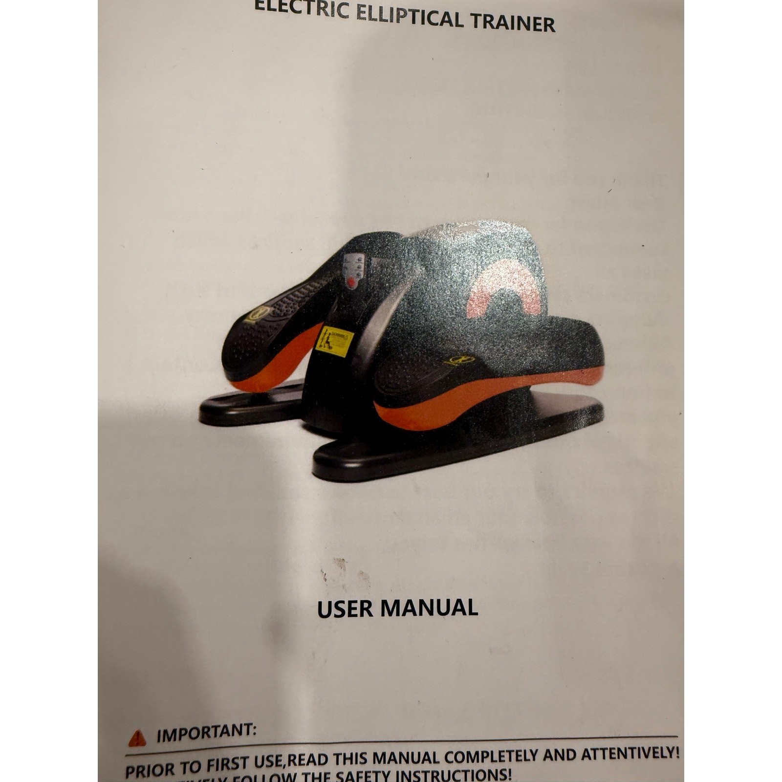 NEW Under Desk Elliptical Machine 12 Adjustable Settings