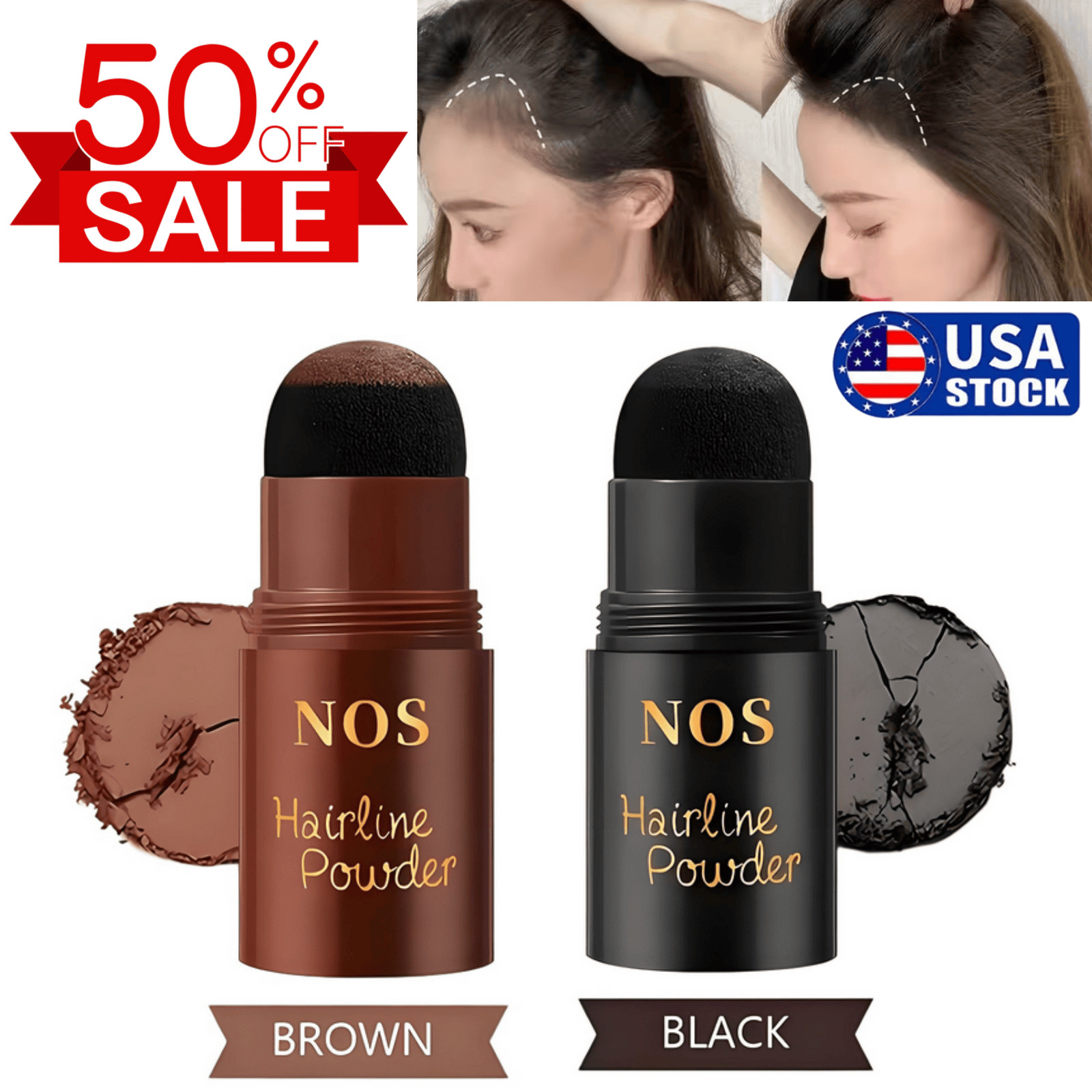 NEW Waterproof Hairline Powder Stick Root Touch Up Hair Shadow Powder Stick US