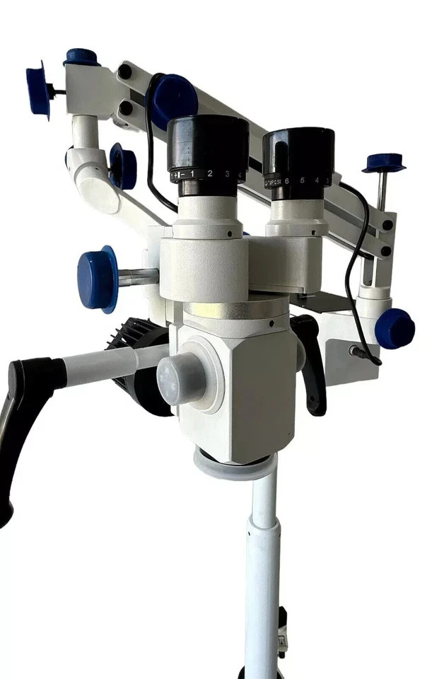 Surgical ENT Microscope with 3 step Magnifications - White Colour