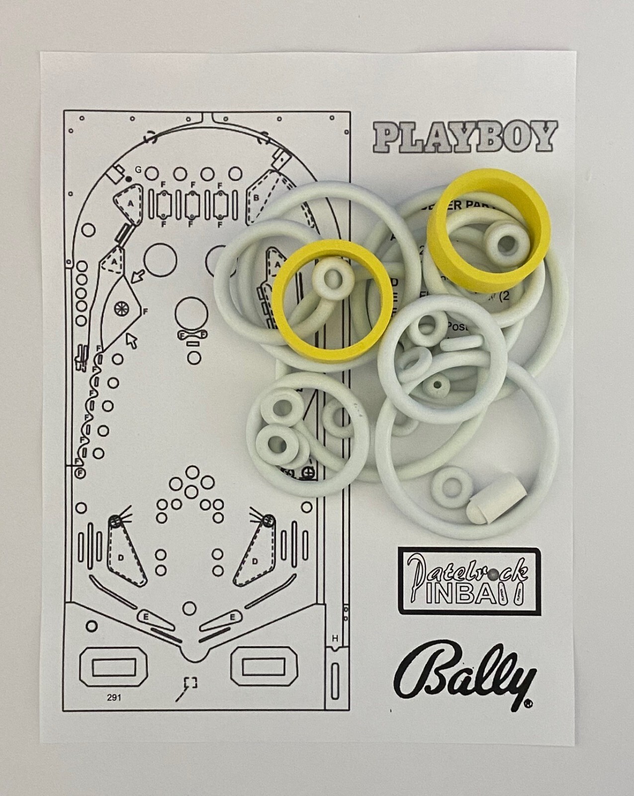 1978 Bally PlayBoy Pinball Machine Rubber Ring Kit