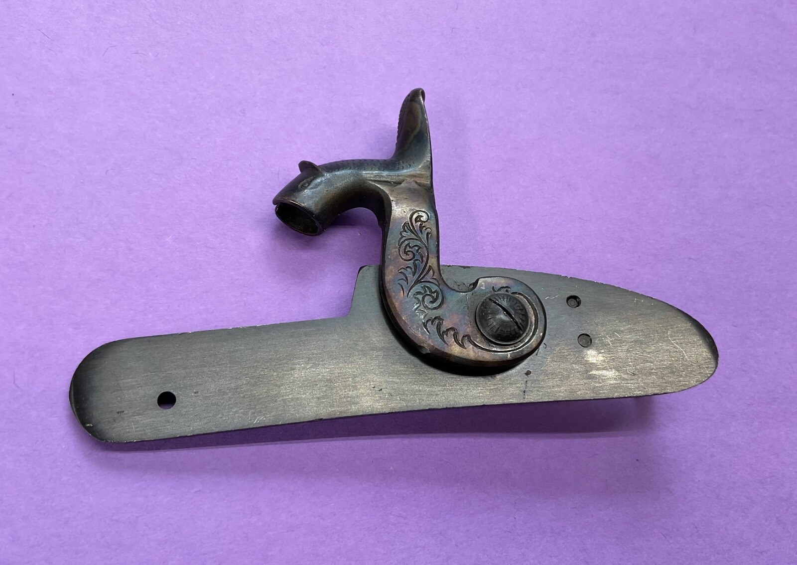 LEFT HAND - Percussion Rifle - Pistol - Shotgun Lock - Black Powder Lock Plate !