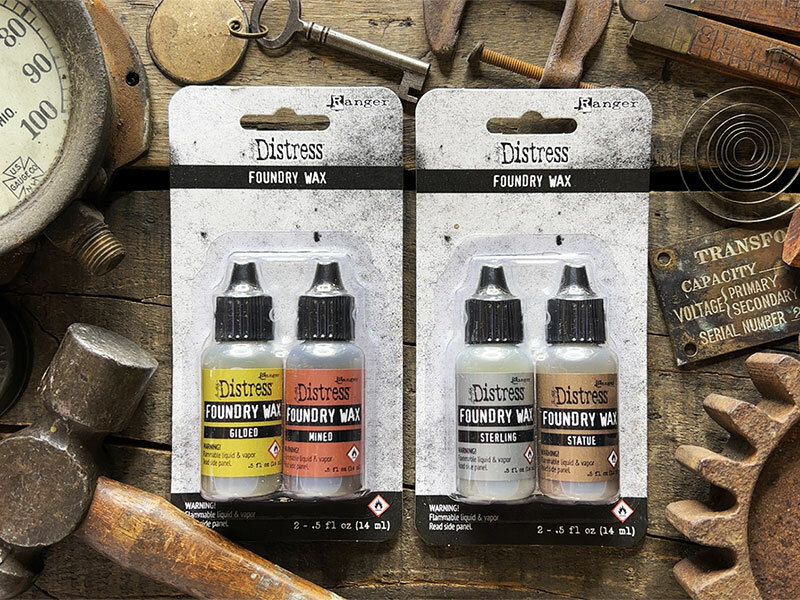 Ranger Tim Holtz DISTRESS FOUNDRY WAX- Gilded/ Mined OR Sterling/Statue YOU PICK