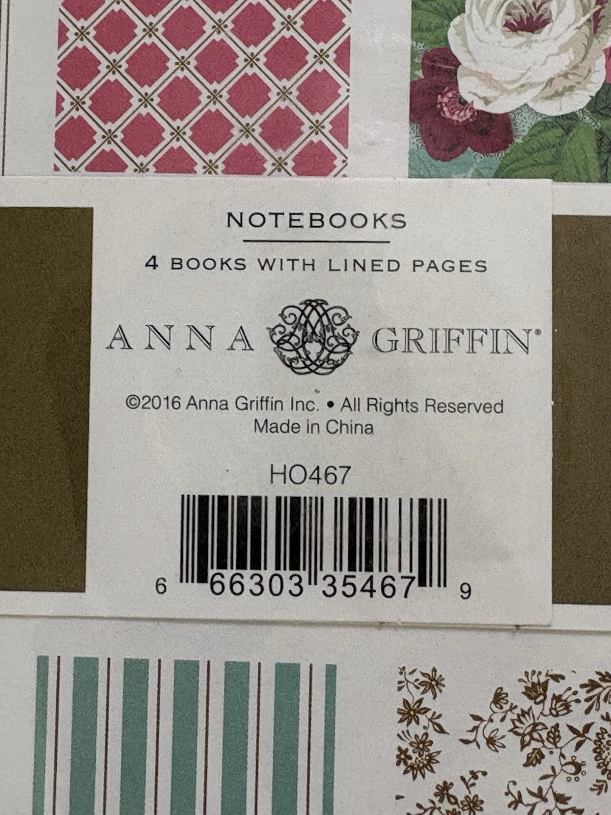 New Anna Griffin 4 Pack Mini Lined Notebooks Gift Box Set & 1 List/Note Pad 2016