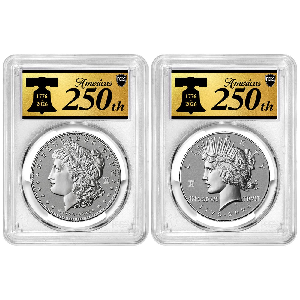 Presale - 2026-P Reverse Proof $1 Morgan and Peace Silver Dollar 2pc Set PCGS