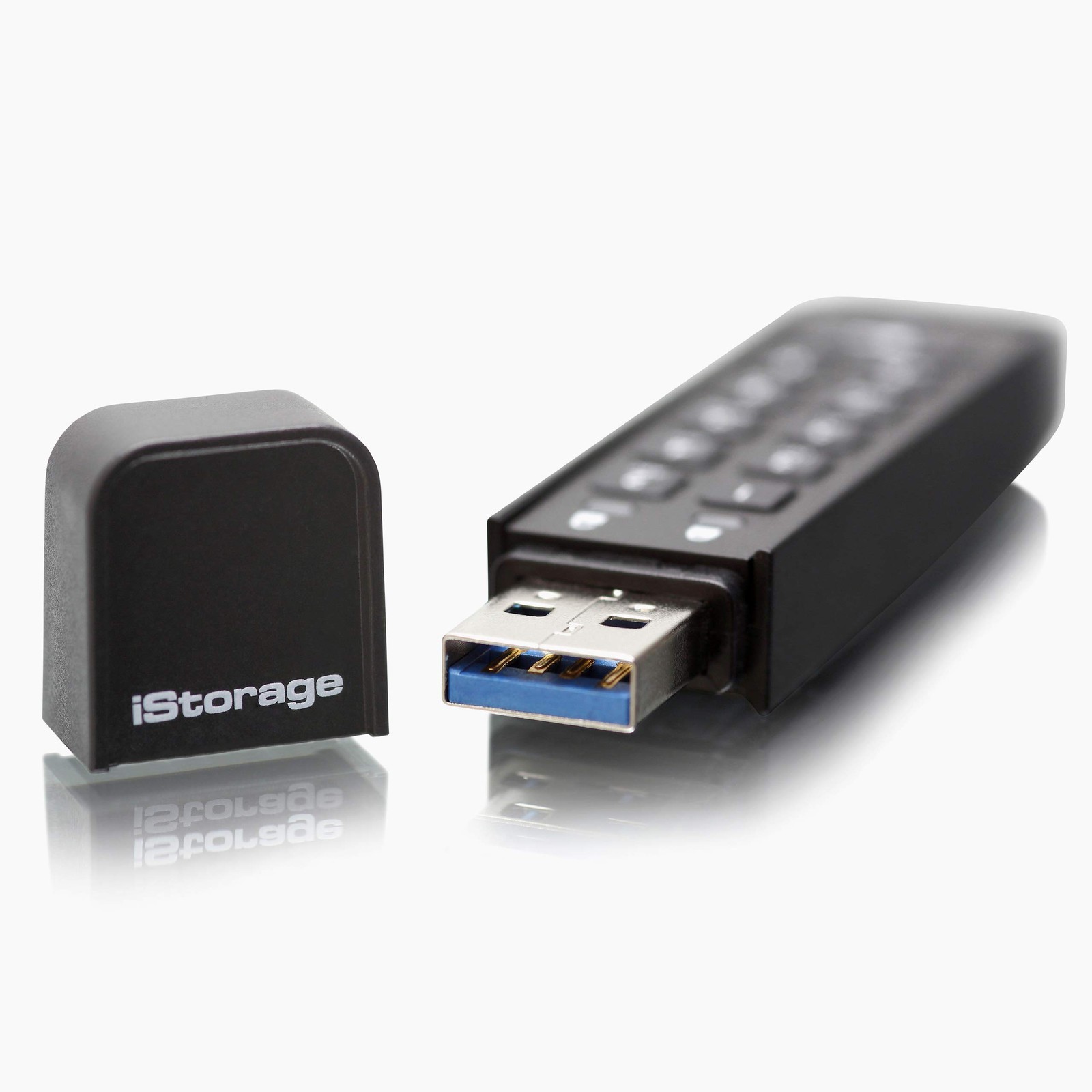 8GB Hardware Encrypted USB Flash Drive with PIN Authentication for Data Prote...