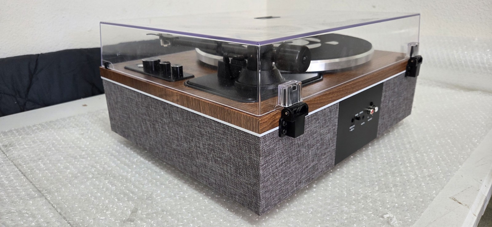 ONE-S Vinyl Record Player with Bluetooth Input/Output, All-in-One Vintage...