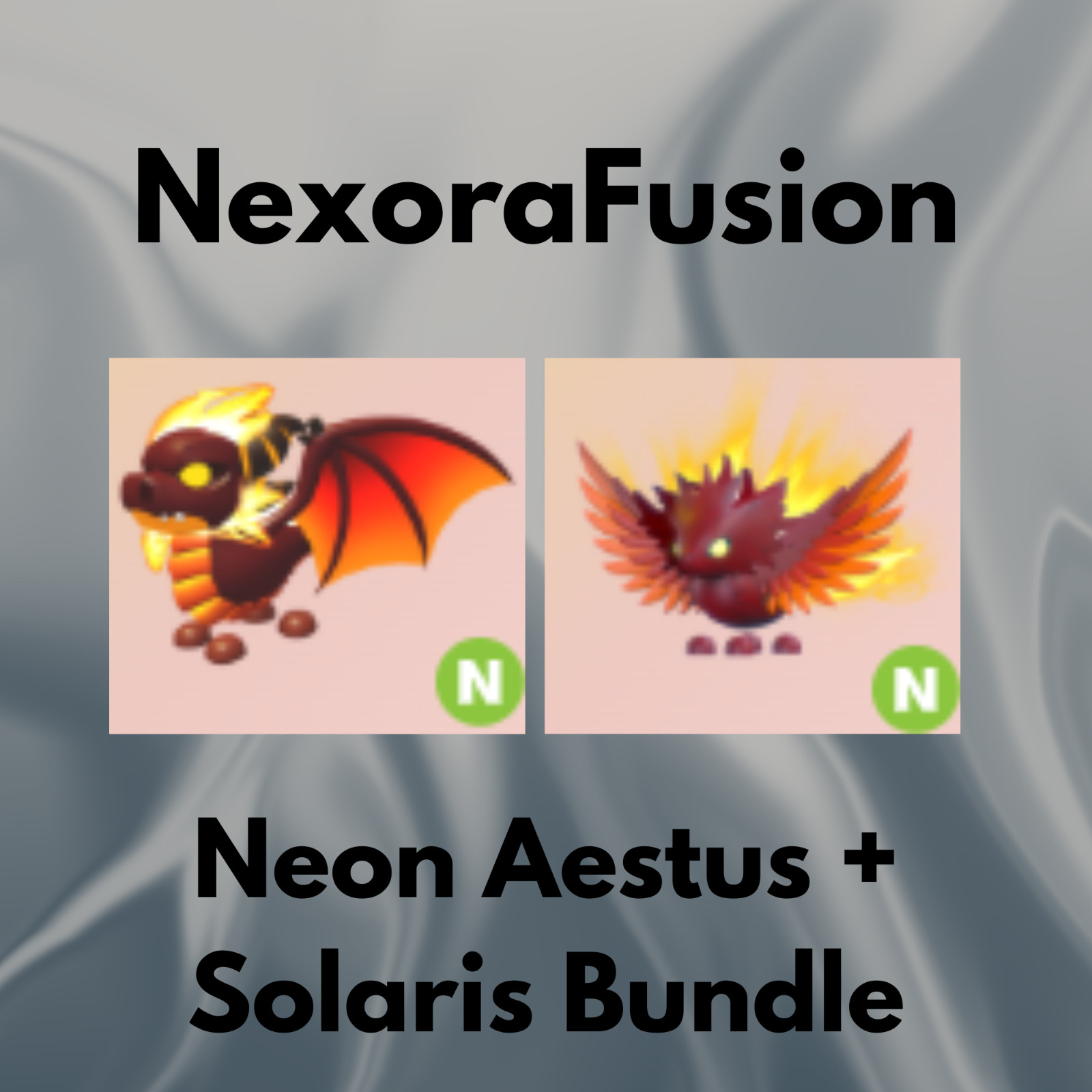 Neon Random Potion Aestus + Solaris Bundle | Adopt From Me | SAME DAY DELIVERY