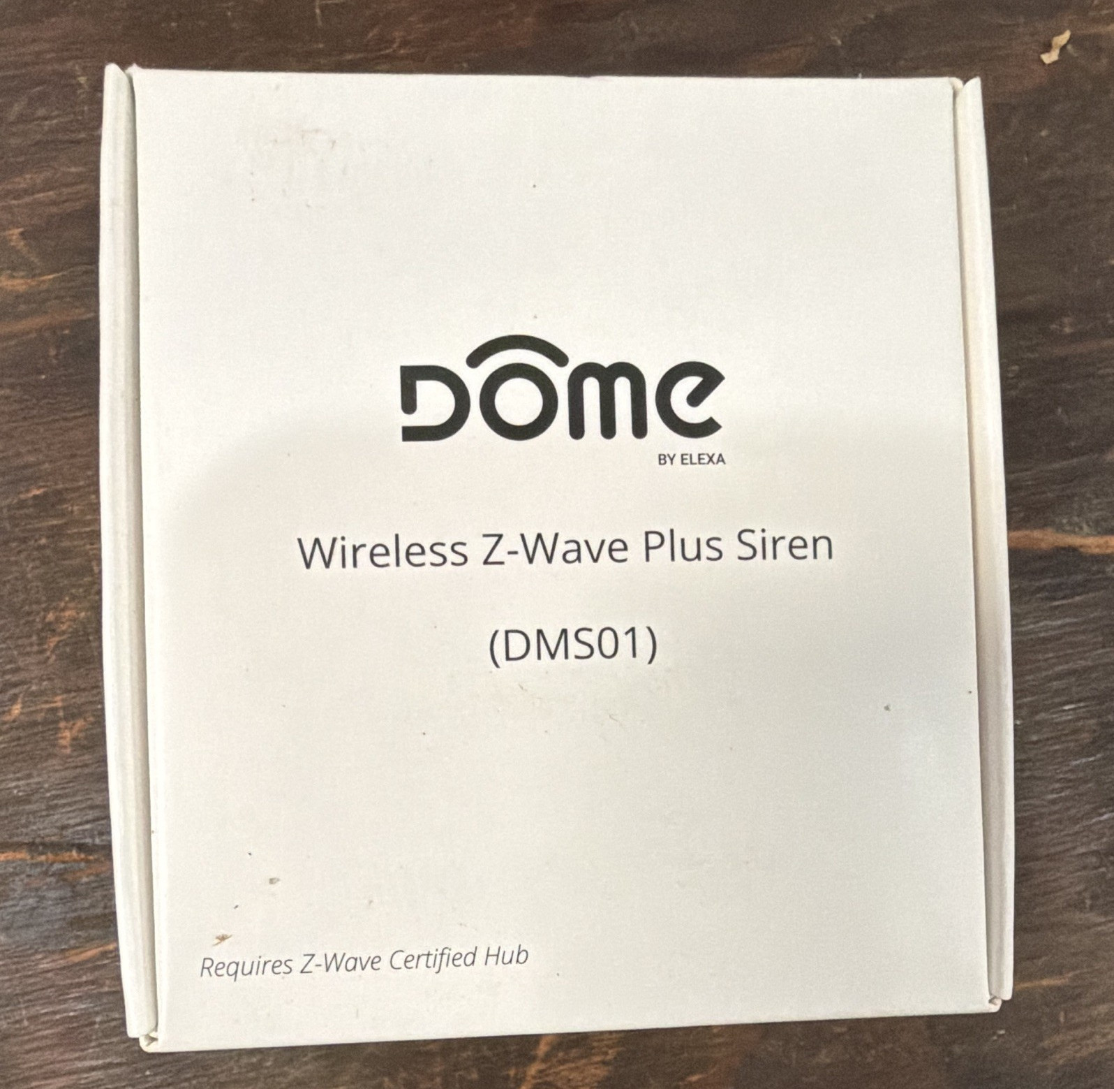 Dome Wireless Z-Wave Plus Siren DMS01 Flashing LEDs, Works w/ Ring Vera Wink