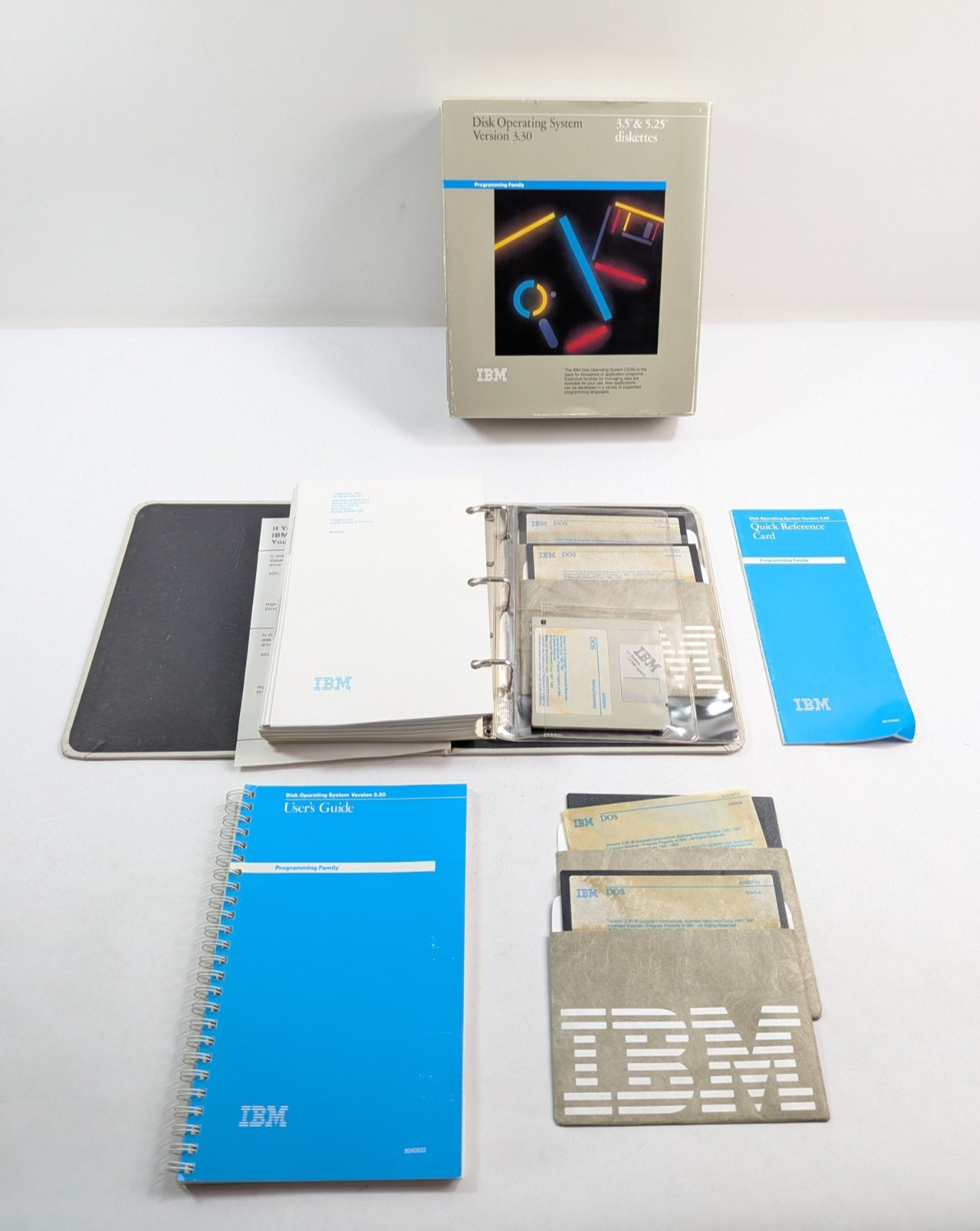 IBM Disk Operating System DOS Version 3.30 Big Box Software 3.5 & 5.25" Disks