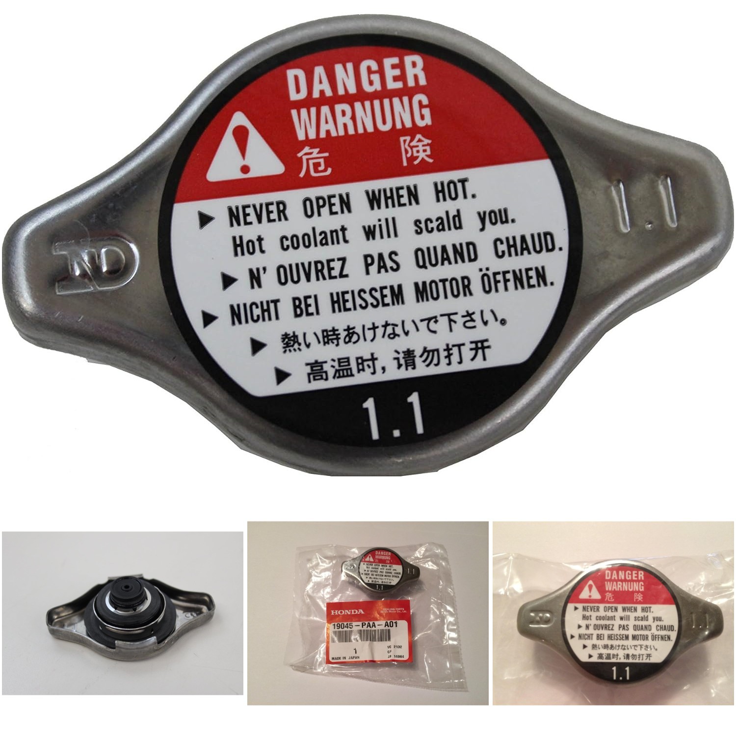Genuine Radiator Cap 19045-PAA-A01 Aluminum 13mm Replacement