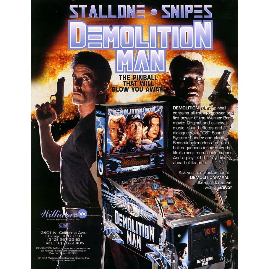 Demolition  Man  Pinball Machine