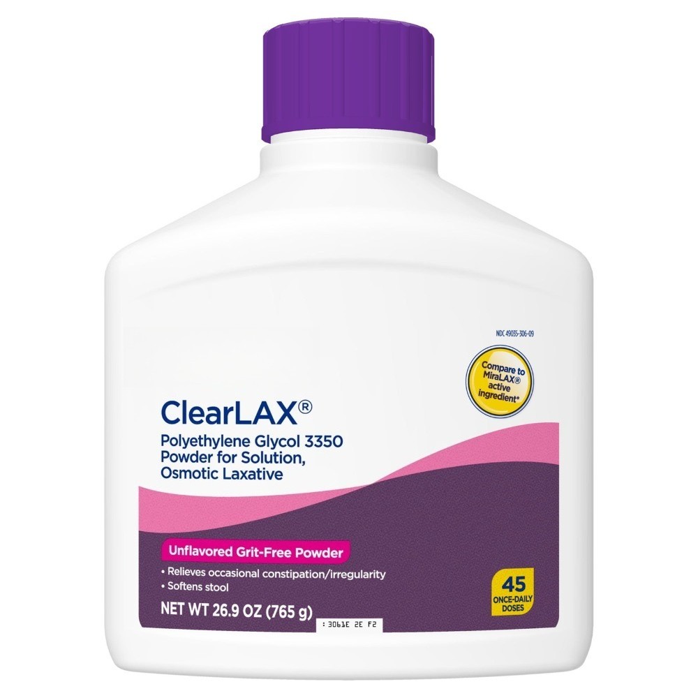 ​​ Polyethylene Glycol 3350 - 26.9oz (45 Doses), MiraLAX Generic​